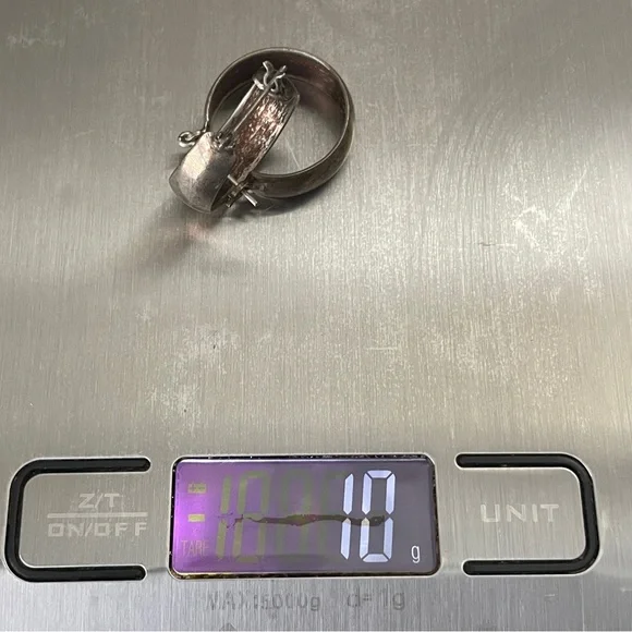 Taxco sterling silver hoops vintage - Picture 7 of 7